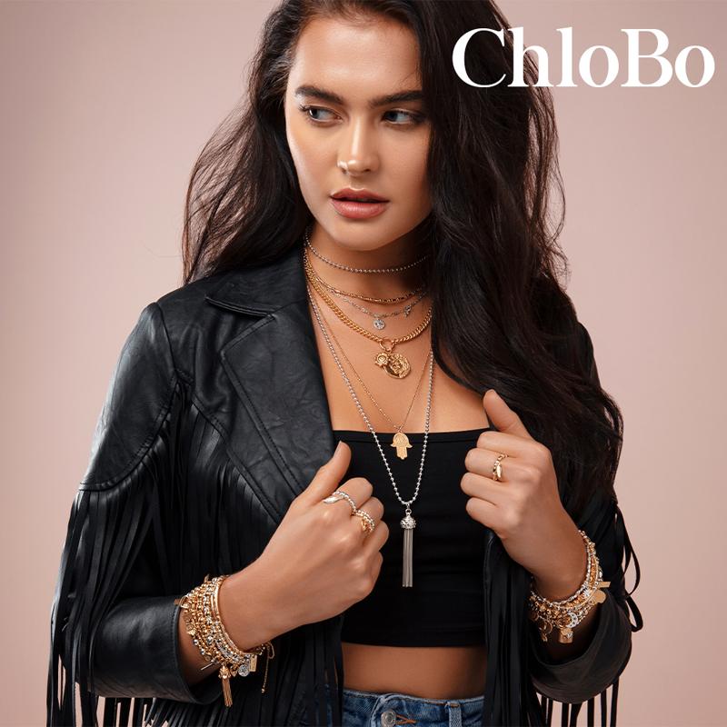 ChloBo Sterling Silver Delicate Evil Eye Necklace CBO-097 Image 2