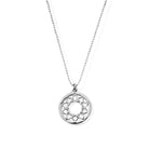 ChloBo Sterling Silver Diamond Cut Chain With Heart Mandala Pendant CBO-196 Image 1