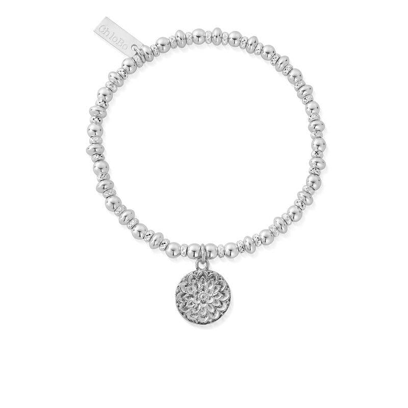 ChloBo Sterling Silver Didi Sparkle Moonflower Bracelet CBO-055 Image 1