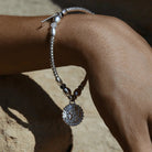 Chlobo Sterling Silver Divine Goddess Black Rutilated Quartz Bracelet CBO-648 Image 2