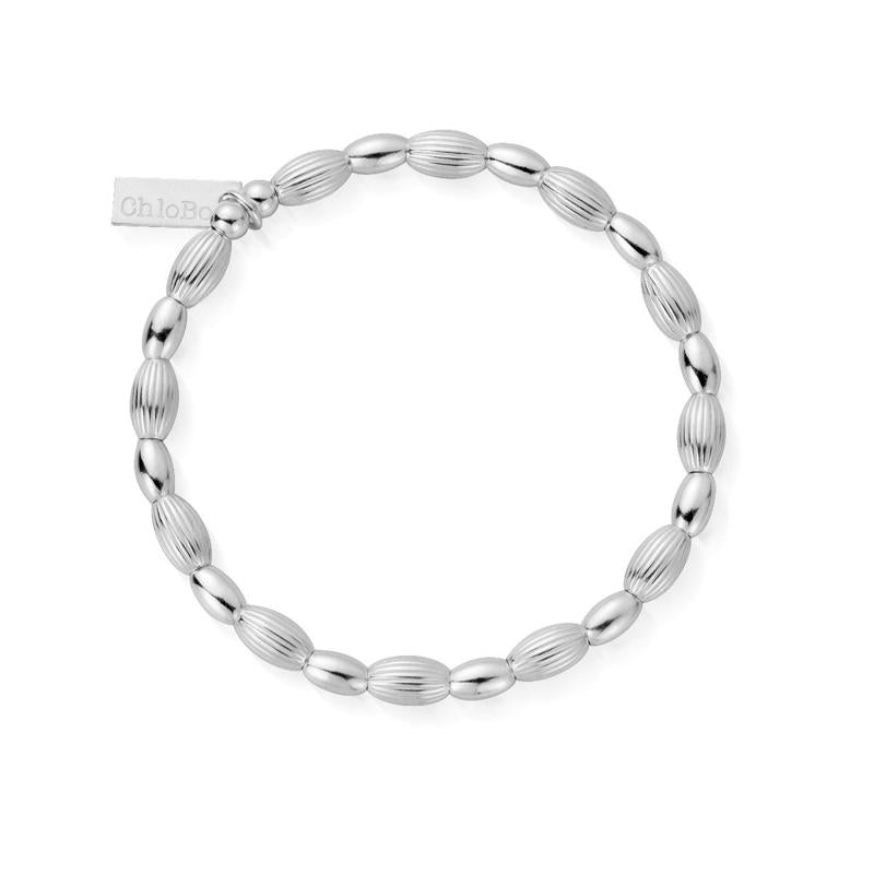 ChloBo Sterling Silver Double Rice Bracelet CBO-071 Image 1