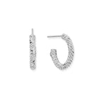 ChloBo Sterling Silver Entwined Passion Hoop Earrings CBO-151 Image 1