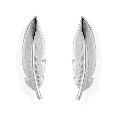 Chlobo Sterling Silver Feather Cuff Earring CBO-702 Image 2