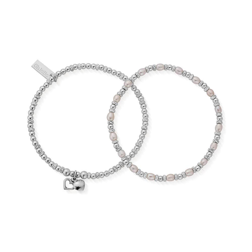 ChloBo Sterling Silver Forever Love Set of 2 Bracelets CBO-245 Image 1
