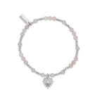 ChloBo Sterling Silver Glowing Beauty Rose Quartz Bracelet CBO-113 Image 1