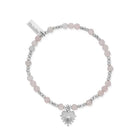 ChloBo Sterling Silver Glowing Beauty Rose Quartz Bracelet CBO-113 Image 1