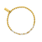ChloBo Sterling Silver Gold Plated Citrine Sparkle Cube Bracelet CBO-130 Image 1