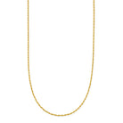 ChloBo Sterling Silver Gold Plated Dainty Rope Chain Necklace CBO-138 Image 1
