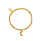 ChloBo Sterling Silver Gold Plated Didi Sparkle Starry Moon Bracelet CBO-056 Image 1