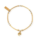 ChloBo Sterling Silver Gold Plated Double Star Bracelet CBO-185 Image 1
