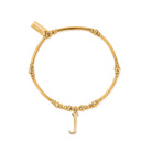 ChloBo Sterling Silver Gold Plated Initial Bracelet J CBO-339 Image 1