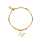 ChloBo Sterling Silver Gold Plated Initial Bracelet M CBO-342 Image 1