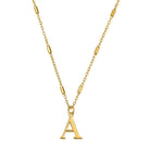 ChloBo Sterling Silver Gold Plated Initial Necklace A CBO-278 Image 1