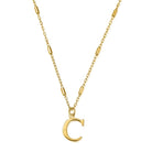 ChloBo Sterling Silver Gold Plated Initial Necklace C CBO-280 Image 1