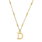 ChloBo Sterling Silver Gold Plated Initial Necklace D CBO-281 Image 1