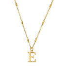 ChloBo Sterling Silver Gold Plated Initial Necklace E CBO-282 Image 1