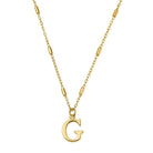 ChloBo Sterling Silver Gold Plated Initial Necklace G CBO-284 Image 1