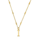ChloBo Sterling Silver Gold Plated Initial Necklace I CBO-286 Image 1