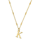 ChloBo Sterling Silver Gold Plated Initial Necklace K CBO-288 Image 1