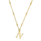 ChloBo Sterling Silver Gold Plated Initial Necklace N CBO-291 Image 1