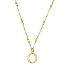 ChloBo Sterling Silver Gold Plated Initial Necklace O CBO-292 Image 1