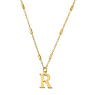 ChloBo Sterling Silver Gold Plated Initial Necklace R CBO-295 Image 1