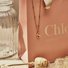 ChloBo Sterling Silver Gold Plated Initial Necklace S CBO-296 Image 3
