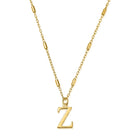ChloBo Sterling Silver Gold Plated Initial Necklace Z CBO-303 Image 1