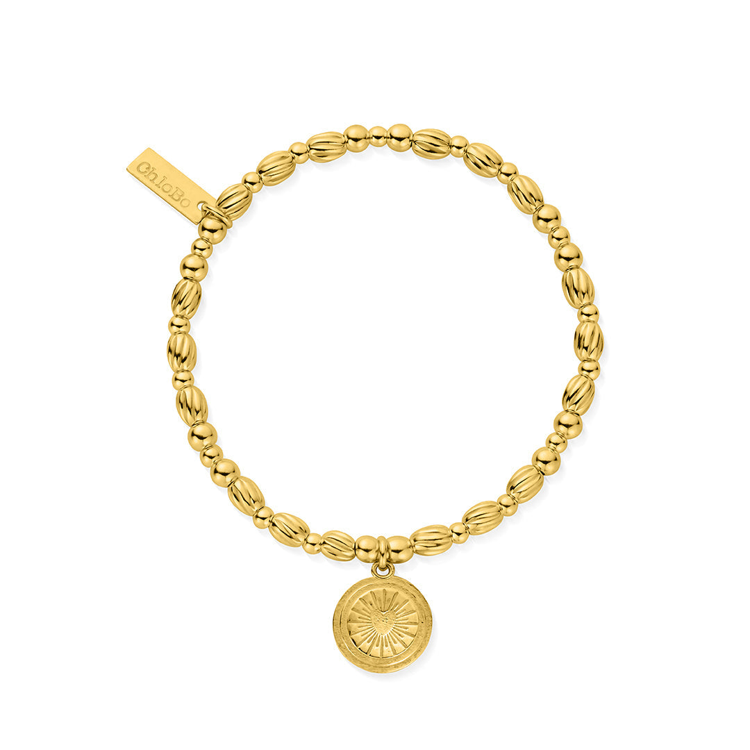 ChloBo Sterling Silver Gold Plated Ray Of Love Bracelet CBO-124 Image 1