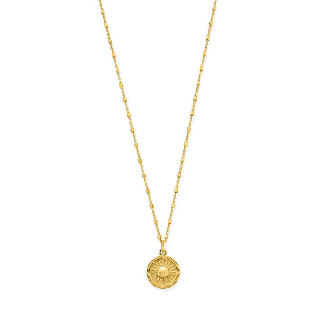 ChloBo Sterling Silver Gold Plated Sun Catcher Necklace CBO-136 Image 1
