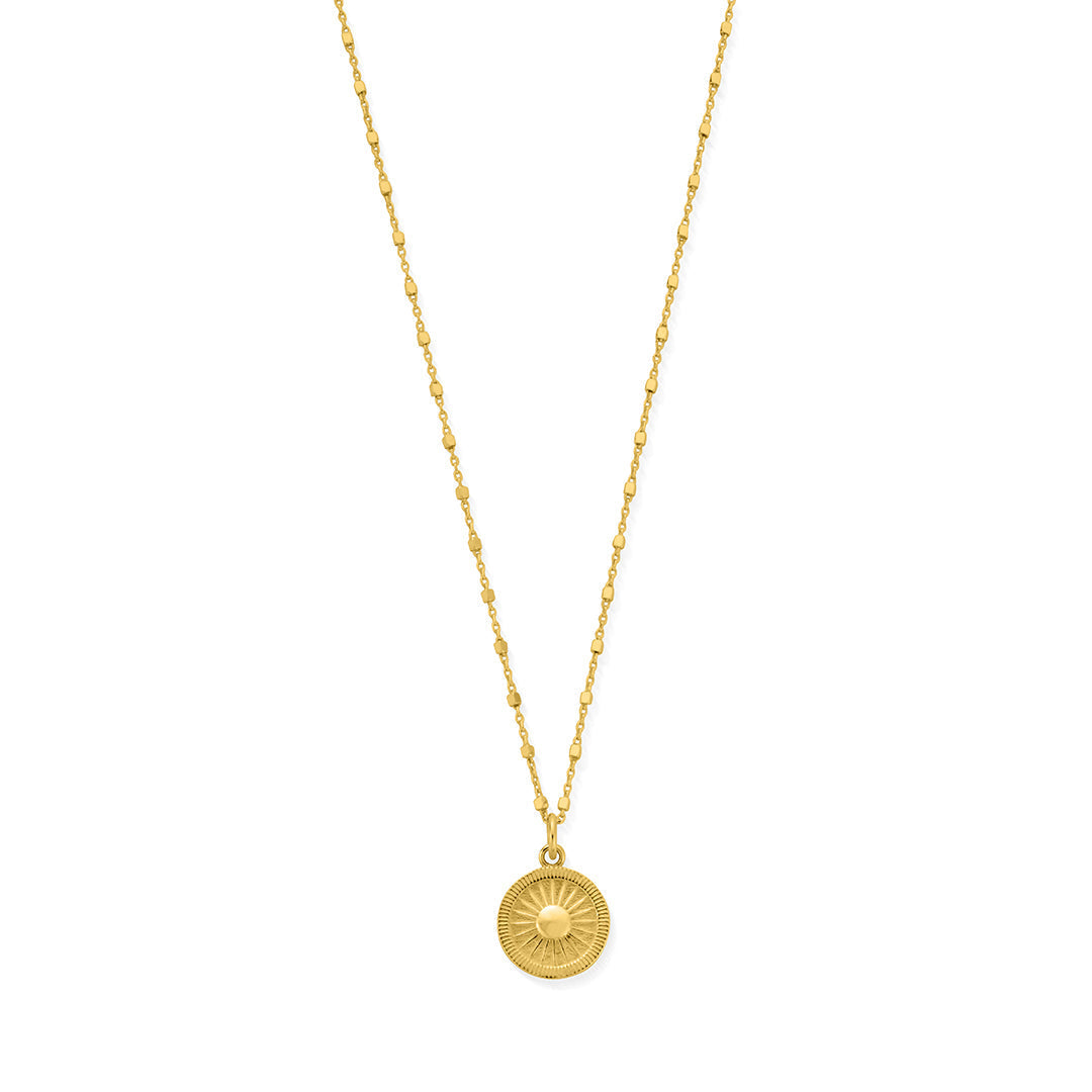 ChloBo Sterling Silver Gold Plated Sun Catcher Necklace CBO-136 Image 1
