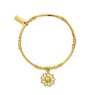 ChloBo Sterling Silver Gold Plated Sunshine Blessings Bracelet CBO-122 Image 1