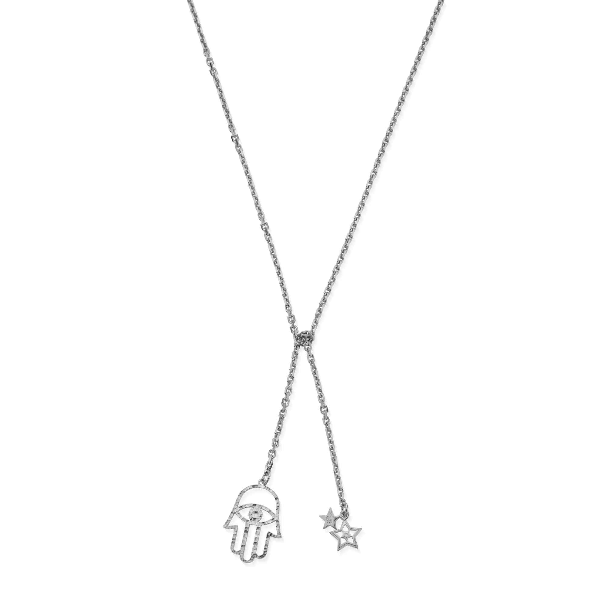 ChloBo Sterling Silver Hand Of Happiness Knot Necklace CBO-513 Image 1
