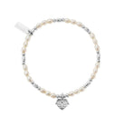 ChloBo Sterling Silver Heart Of Love Pearl Bracelet CBO-243 Image 1