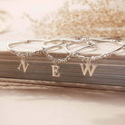 ChloBo Sterling Silver Initial Bracelet N CBO-317 Image 2