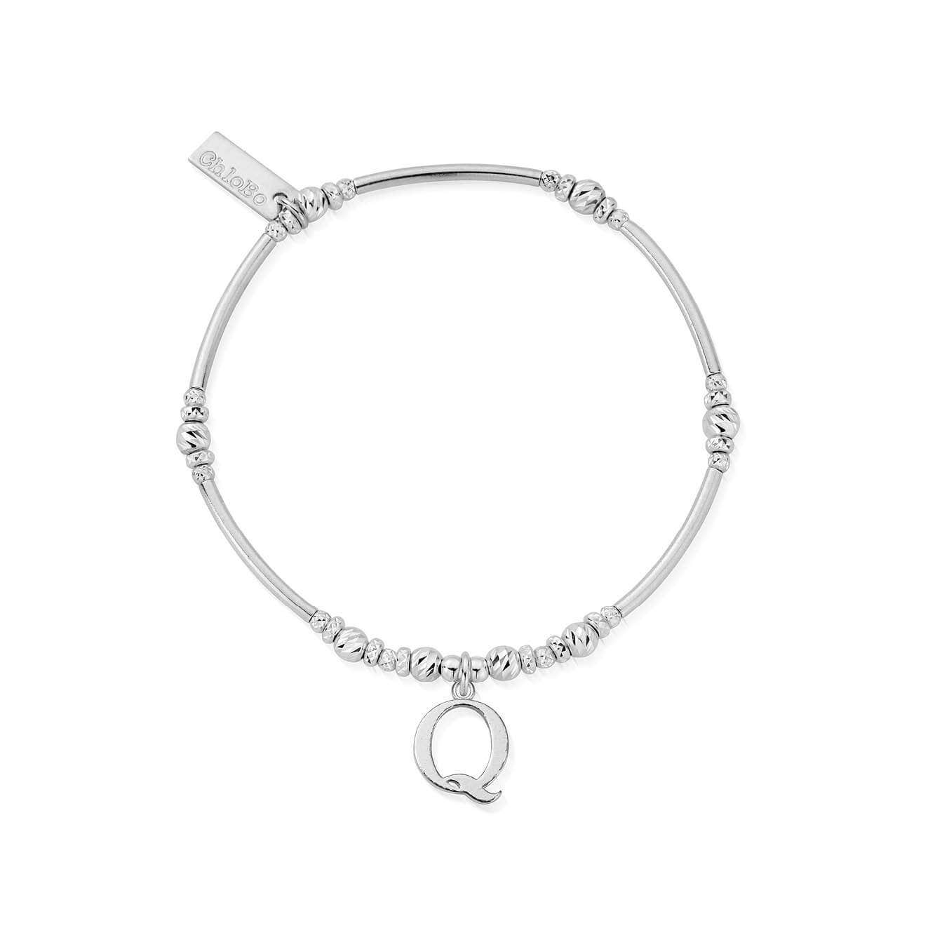 ChloBo Sterling Silver Initial Bracelet Q CBO-320 Image 1