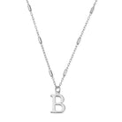 ChloBo Sterling Silver Initial Necklace B CBO-253 Image 1