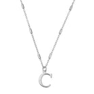 ChloBo Sterling Silver Initial Necklace C CBO-254 Image 1
