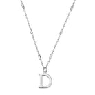 ChloBo Sterling Silver Initial Necklace D CBO-255 Image 1