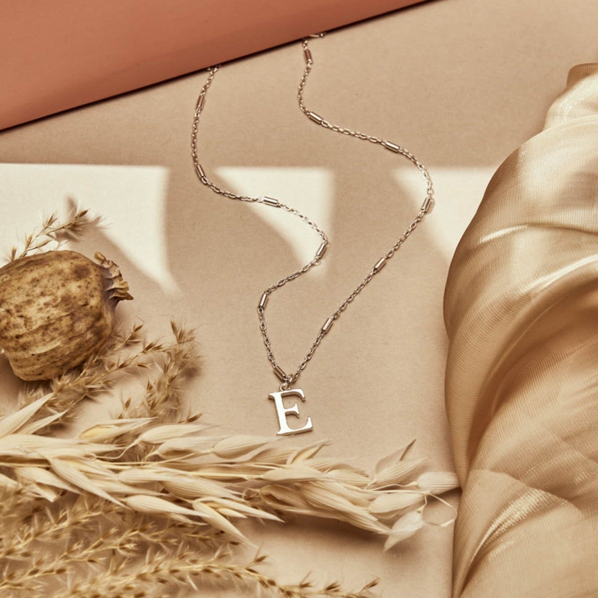 ChloBo Sterling Silver Initial Necklace E CBO-256 Image 3