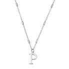 ChloBo Sterling Silver Initial Necklace P CBO-267 Image 1