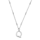 ChloBo Sterling Silver Initial Necklace Q CBO-268 Image 1