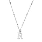 ChloBo Sterling Silver Initial Necklace R CBO-269 Image 1