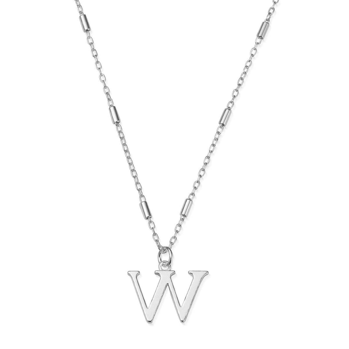 ChloBo Sterling Silver Initial Necklace W CBO-274 Image 1