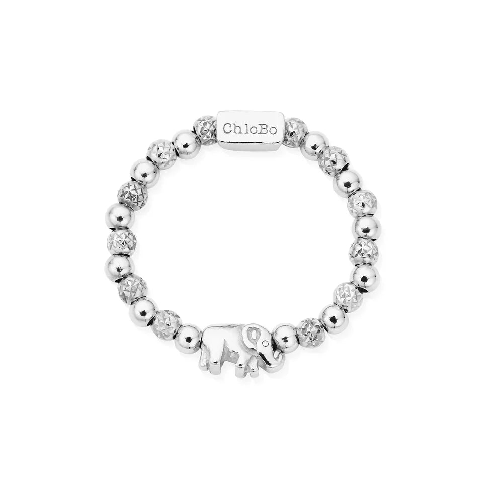 Chlobo Sterling Silver Lucky Elephant Ring CBO-694/L Image 1