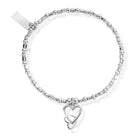 ChloBo Sterling Silver Mini Cube Interlocking Love Heart Bracelet CBO-005 Image 1