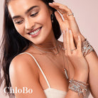 ChloBo Sterling Silver Mini Noodle Ball Filigree Feather Bracelet CBO-034 Image 3