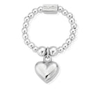 ChloBo Sterling Silver Mini Puffed Heart Ring CBO-201/S Image 1