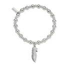ChloBo Sterling Silver Mini Small Ball Feather Bracelet CBO-179 Image 1