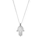 ChloBo Sterling Silver Moon & Star Hamsa Hand Pendant CBO-436 Image 1